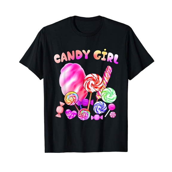 Candy Cute Sweet Lolly Cotton Candy Treat Lover Girl T-Shirt