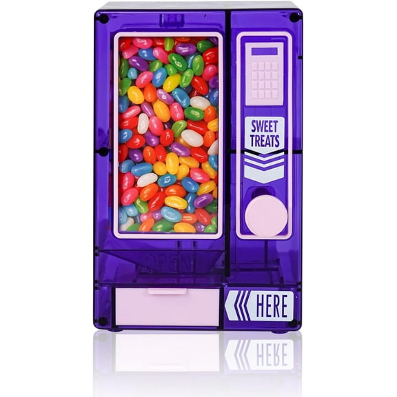 Candy Dispenser, Cute Vending Machine for Desktop, Manual Candy Machine, Dispense Mini Candies, Birthday&Christmas for Girls, for Girlfriends (Violet)