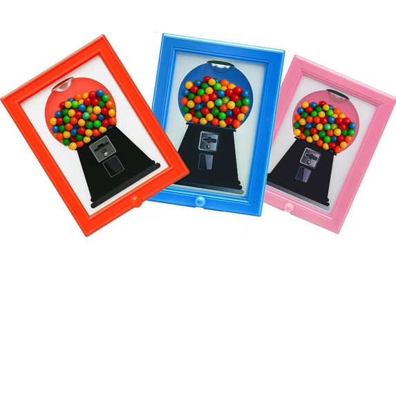 Candy Dispenser Picture Frame, Handy Wall Candy Frame, Wall Mount Gumball Machine Creative Handy Candy Dispenser for Desk Countertop Adults & Children Room Sweet Display