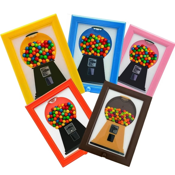 Candy Dispenser Picture Frame, Handy Wall Candy Frame, Wall Mount Gumball Machine Creative Handy Candy Dispenser for Desk Countertop Adults & Children Room Sweet Display