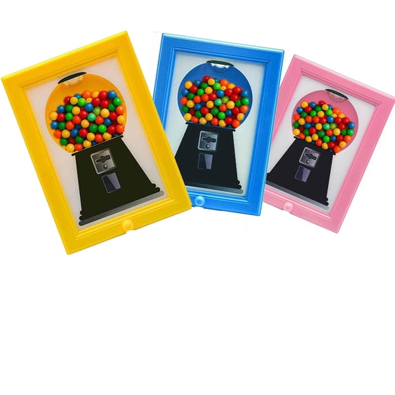 Candy Dispenser Picture Frame, Handy Wall Candy Frame, Wall Mount Gumball Machine Creative Handy Candy Dispenser for Desk Countertop Adults & Children Room Sweet Display