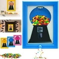 thumbnail image 1 of Candy Dispenser Picture Frame, Handy Wall Candy Frame, Wall Mounted Candy Dispenser For Candies, Nuts, Dog & Cat Treats, Suitable for Birthday & Holiday Gifts (Blue), 1 of 7