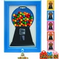 thumbnail image 1 of Candy Dispenser Picture Frame Wall Gumball Machine  2-in-1 Candy Dispenser Picture Hanging Frame Wall Mounted with 3 Mini Bags, Perfect for Holidays & Special Occasions, 1 of 9