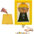 thumbnail image 1 of Candy Dispenser Picture Frame, Wall Hanging Gumball Machine In A Frame, Handy Fast Distribution Candies, Nuts, Dog and Cat Treats, Suitable For Birthday and Holiday Gifts (Yellow), 1 of 7