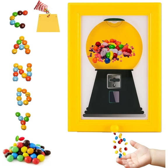 Candy Dispenser Picture Frame, Wall Mounted Candy Dispenser for Candies, Nuts, Dog & Cat Treats, Fast Distribution Photo Frame, Creative Gift for Birthday, Holiday