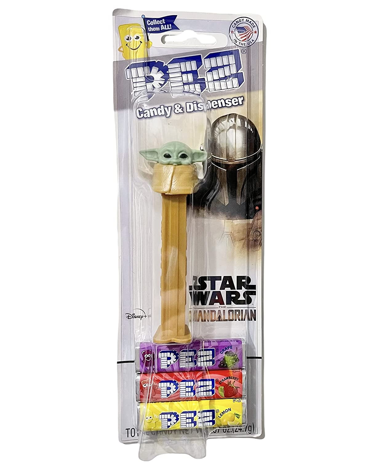 Candy Dispenser Stocking Stuffer Baby Yoda (The ) and 3 Rolls