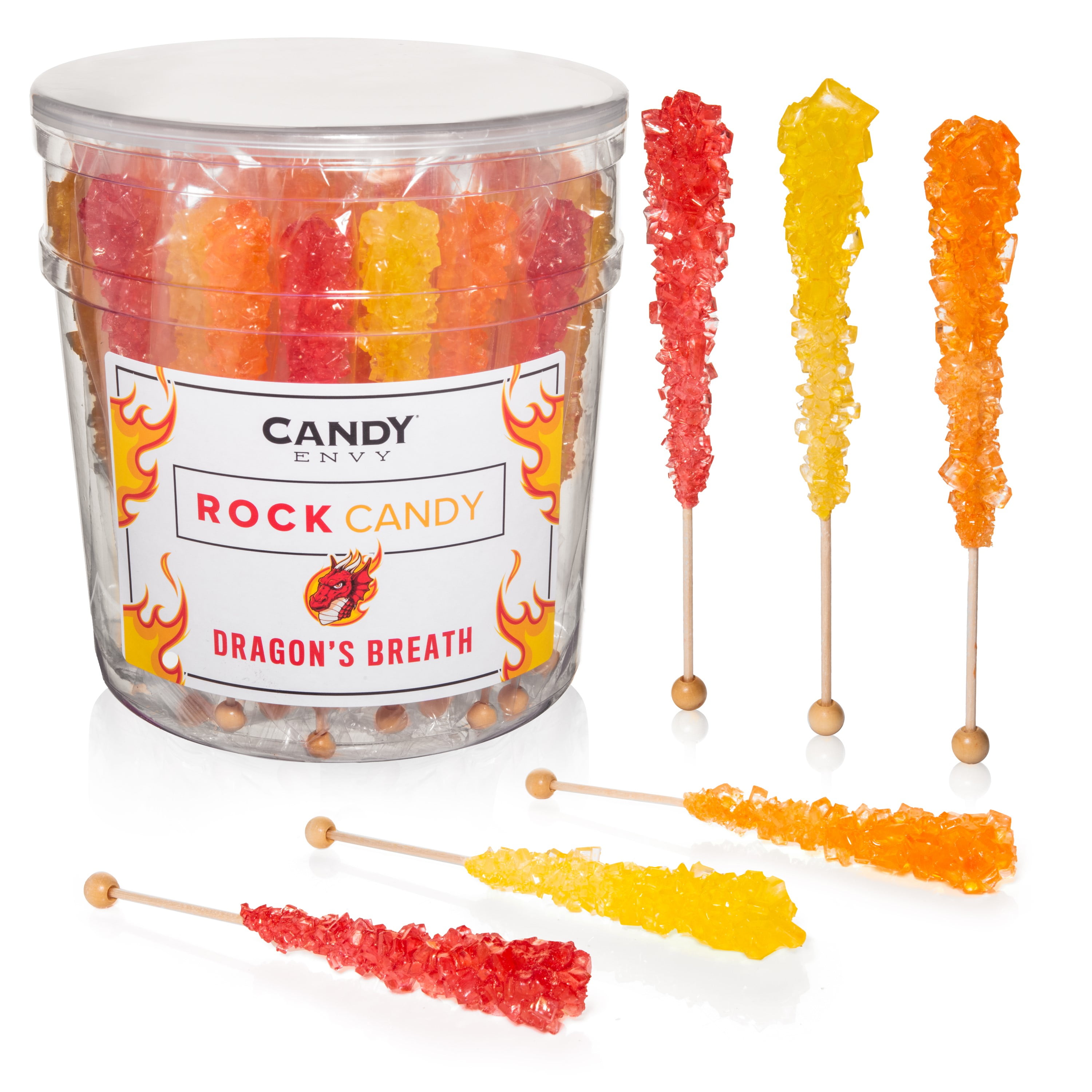 Candy Envy Dragon's Breath Rock Candy, 3 Flavors, 18 Ct, Indiv