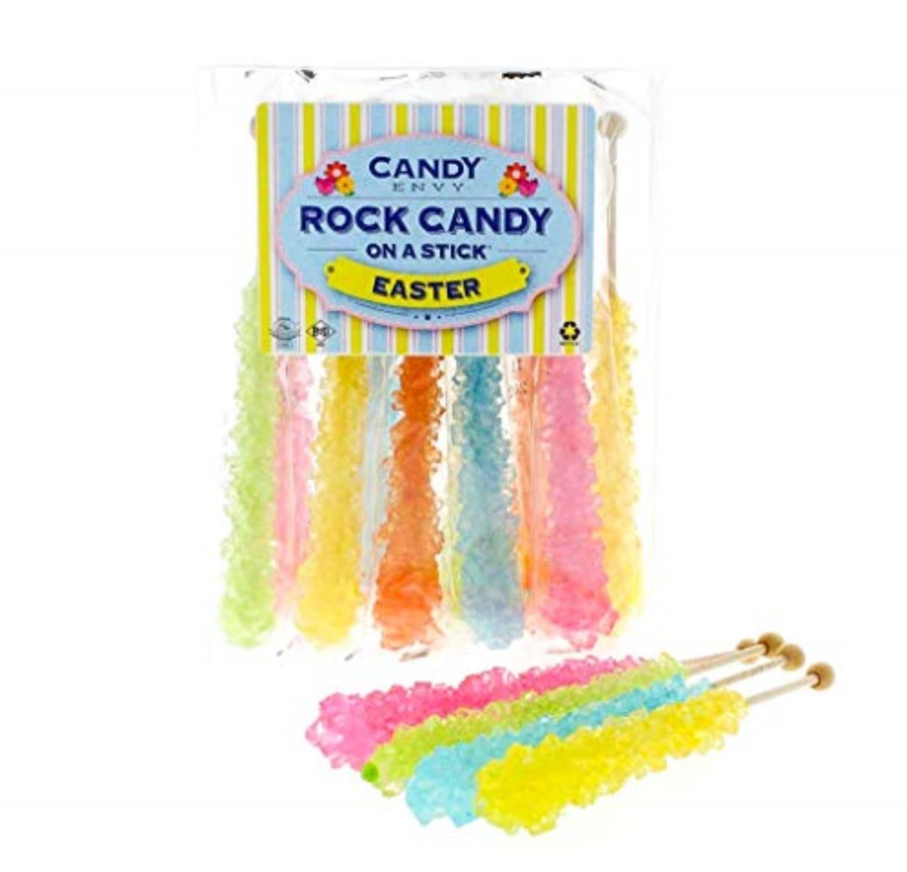 Candy Envy Easter Rock Candy, 10 Ct. Large Wrapped Pastel Easter Candy