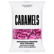 Candy Envy Hot Pink Individually Wrapped Caramels - 2 Pound Bag