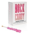 thumbnail image 1 of Candy Envy Light Pink Rock Candy Sugar Stick, Cherry Flavor, 24 Count, Individually Wrapped, 1 of 7