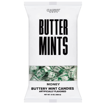 Candy Envy Money Buttermints, 13 oz. Bag, Individually-Wrapped Mints
