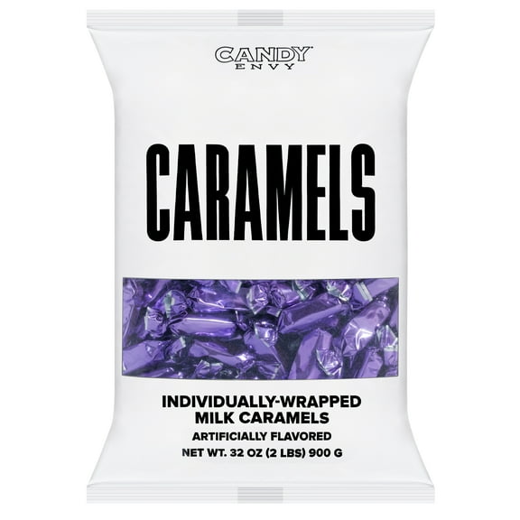 Candy Envy Purple Individually Wrapped Caramels - 2 Pound Bag