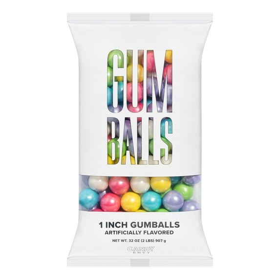 Candy Envy - Shimmer Spring 1 Inch Gumballs - 2lb Bag - Approximately 113 Gumballs Per Bag - North American Made & Kosher Certified