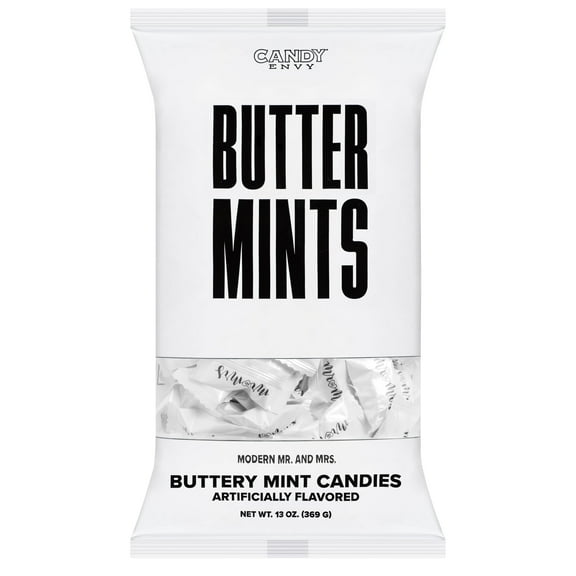Candy Envy Wedding Buttermints, 13 oz. Bag, Individually-Wrapped Mints