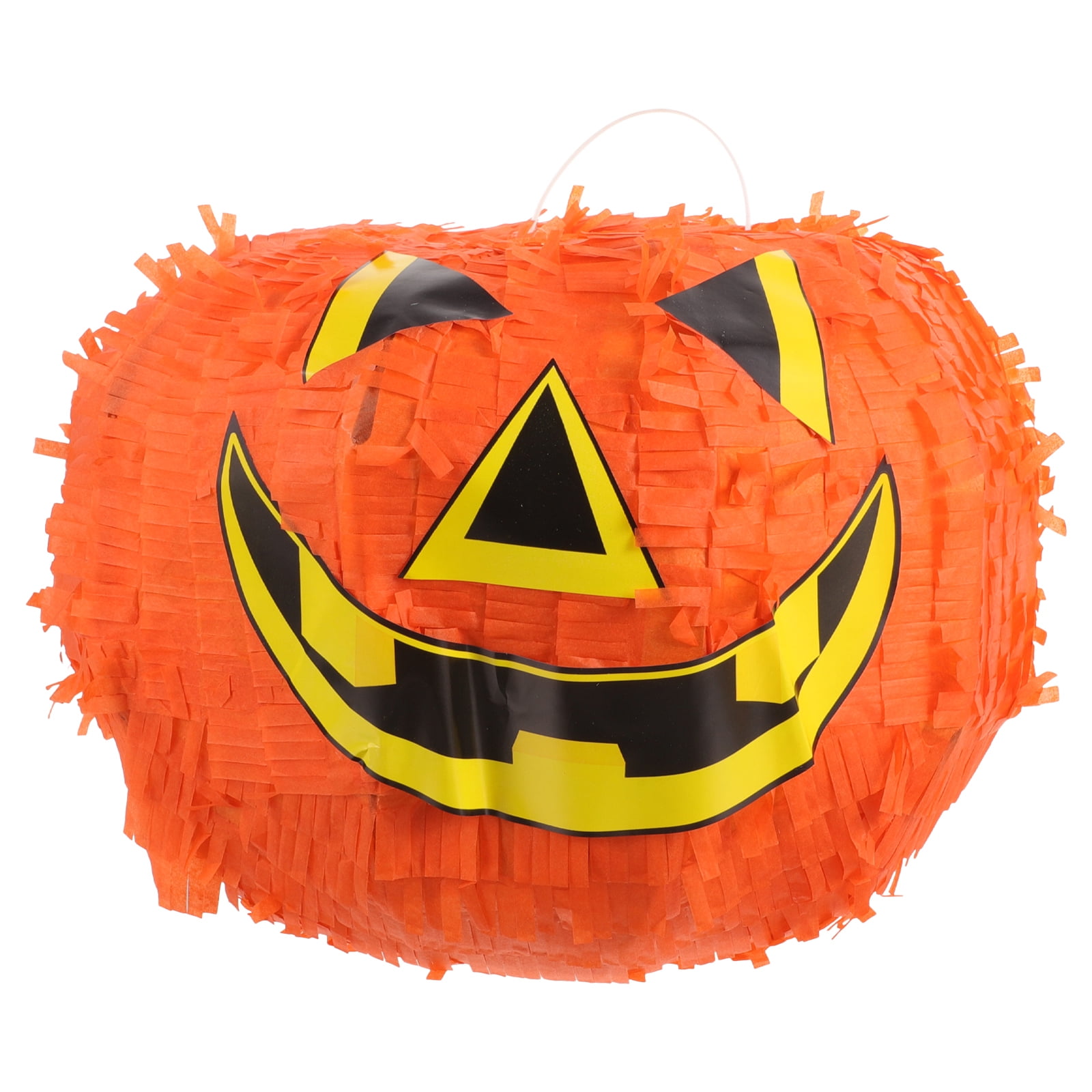 GOOHOCHY Orange Pumpkin Pinata for Halloween and Festive Gatherings, Paper Material, Filled Pinata Size 20in