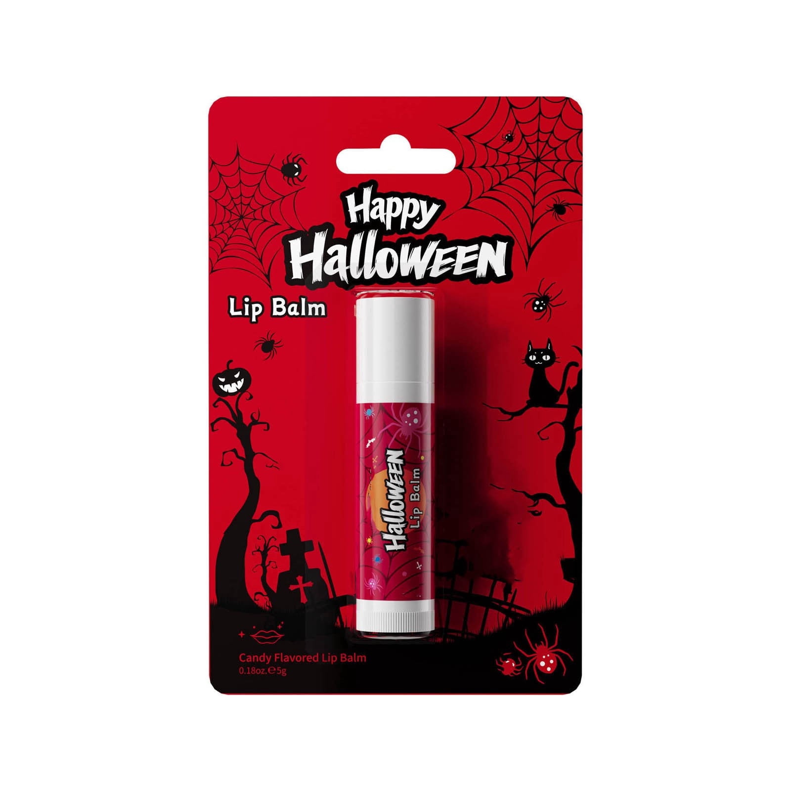Candy Flavor Lip Balm , Long-Lasting Moisturizing Water-Lock Hydrating Lip Care, Lightweight Smooth Texture, Halloween Festive Holiday Lip Makeup Gift