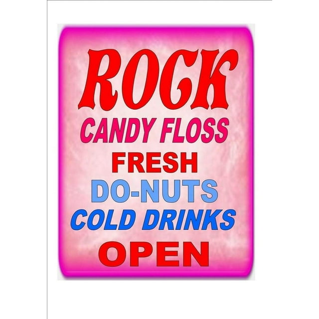 Candy Floss Vintage Retro Cafe Metal Tin Signs Funny Retro Home Merry