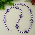thumbnail image 1 of Candy Garland,37.4in Christmas Candy Cane Garland,Christmas Tree Garland,Artificial,Non-Lighted,Ideal for Christmas Tree,Fireplace,Indoor Decor(Purple), 1 of 9