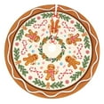 thumbnail image 1 of Candy Gingerbread Man Tree Skirt Xmas Tree Mat Christmas Tree Ornaments Decorations Holiday Party Indoor Outdoor 36", 1 of 5
