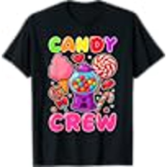 Candy Grow Vibes Colorful Candy Themed Retro T shirt for Fun and Sweet Lovers Unisex Tee