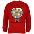 thumbnail image 1 of Candy Gumball Machine Costume Mens Sweatshirt Red MD, 1 of 1
