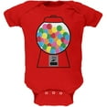 thumbnail image 1 of Candy Gumball Machine Costume Soft Baby One Piece Red 0-3 M, 1 of 1
