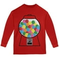 thumbnail image 1 of Candy Gumball Machine Costume Youth Long Sleeve T Shirt Red YMD, 1 of 1