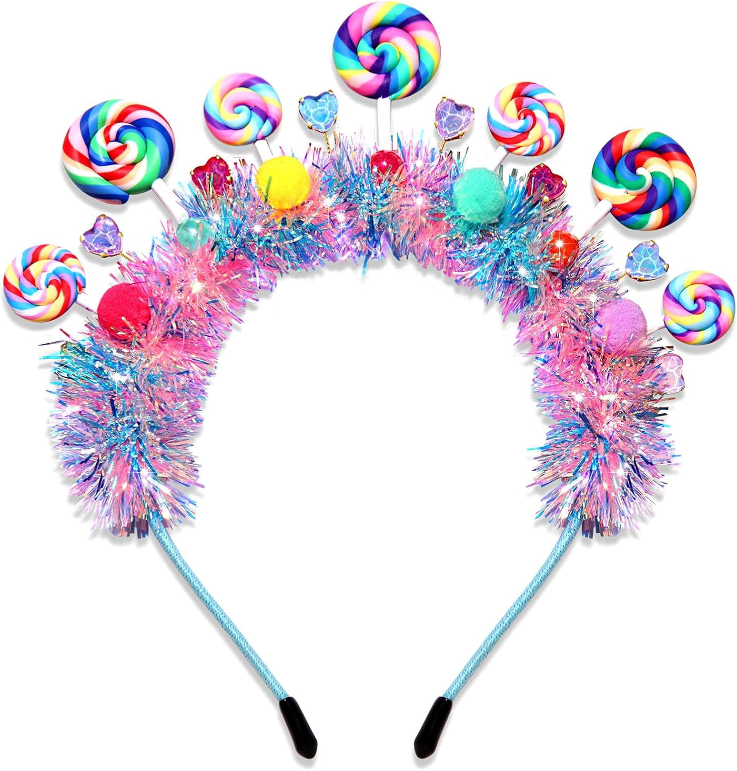 Candy Headbands for Women Girls Holiday Christmas Halloween Costume Accessory Candy Fairy Headband for Girls main image 3