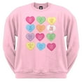 thumbnail image 1 of Candy Hearts Crewneck Sweatshirt - X-Large, 1 of 1