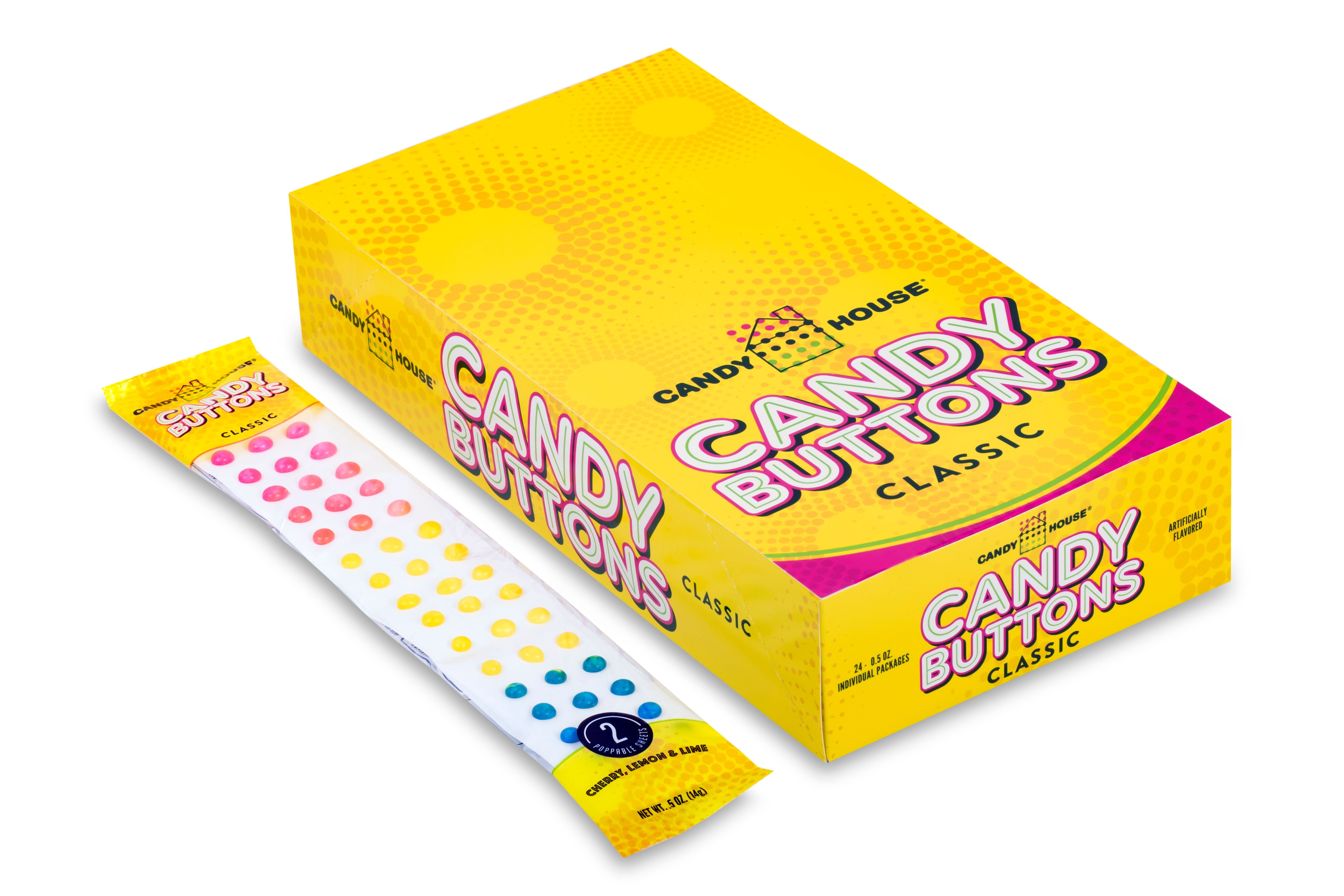 Candy House Candy Buttons, 0.5 Oz, 24 Count