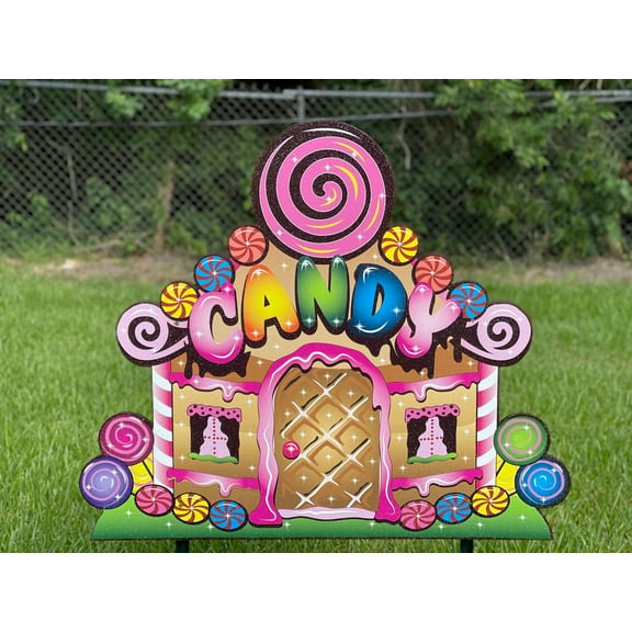 Candy House Christmas Yard Art