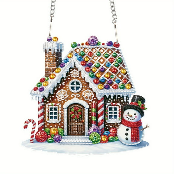 Candy House Diamond Art Painting Kit Hanging