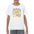 thumbnail image 1 of Candy Inspector. Bats And Broom T-Shirt Juniors -Image by Shutterstock,  x-Large, 1 of 4