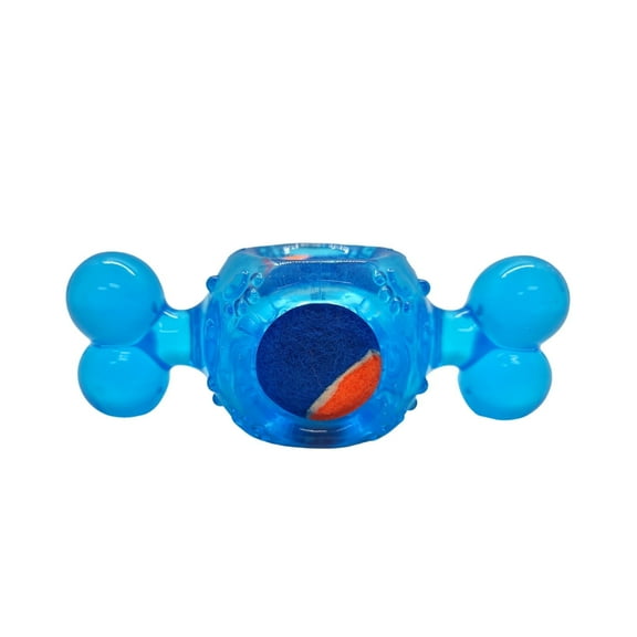 Blue Candy-Inspired Squeaky Tennis Ball Dog Chew Toy – TPR, Durable
