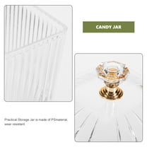 Candy Jar 2pcs Candy Jars with Lids Snacks Canister for Home Kitchen Party (3.54X3.54X2.95Inch)