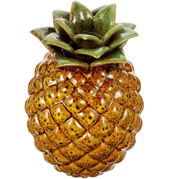 Candy Jar Decor Sealed Container Pineapple Dried Tea Storage Holder Loaded Supplies Ceramic Personality