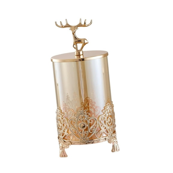 Candy Jar, Glass Storage Jar, Creative Candy Container Decorative Jar, Luxury Candy Jar with Lid, for Candy Dried Fruit Biscuits Cookies M