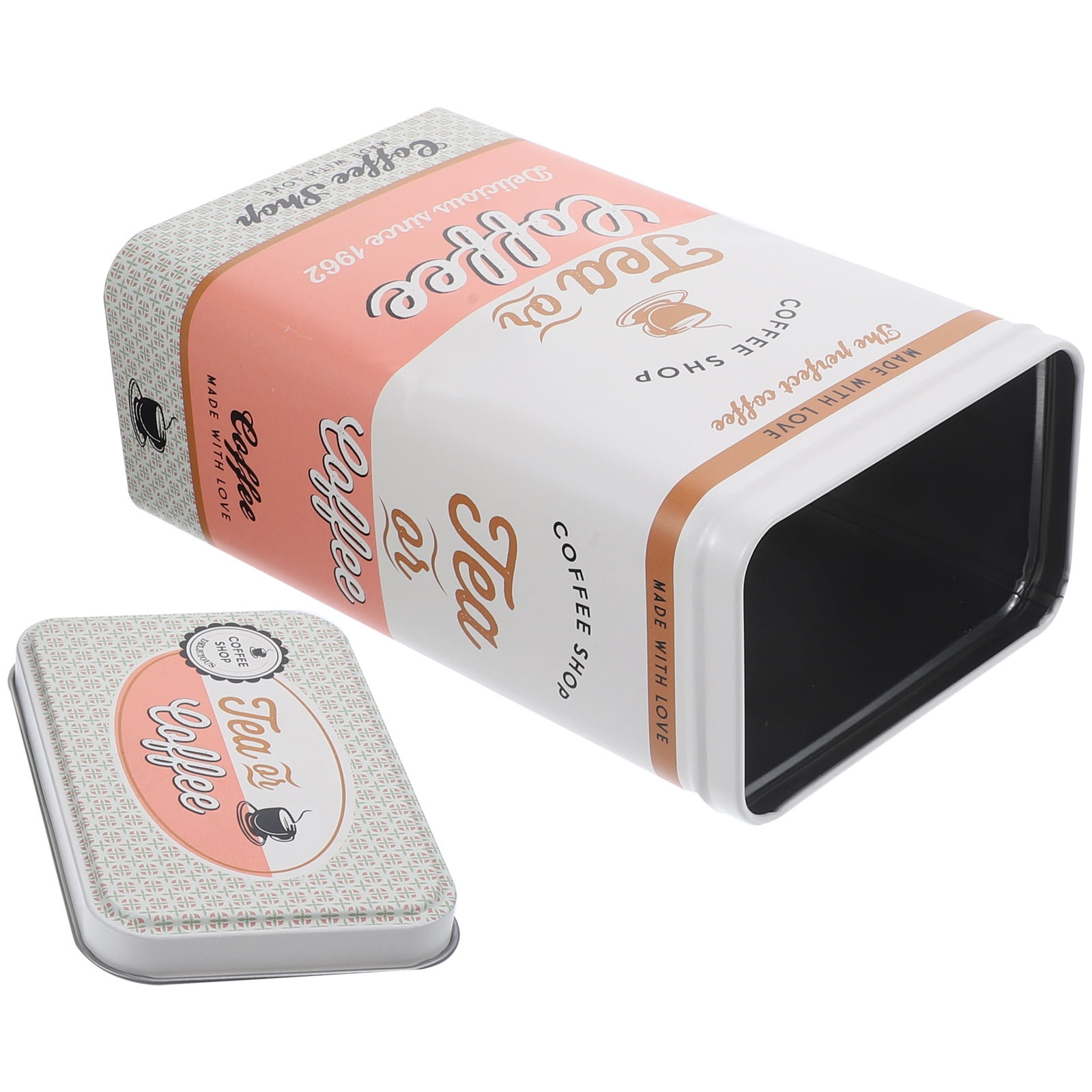 Candy Jar Kitchen Canisters Biscuits Jars Tea Storage Wrought Iron Tank