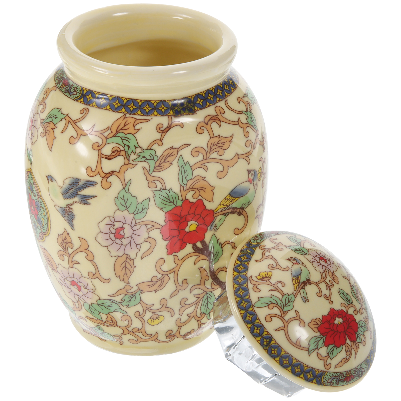 Candy Jar Kitchen Canisters Yellow Bird Storage Containers with Lids