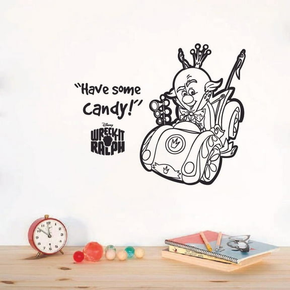 Have Some Candy - King Candy Quote Wreck It Ralph Disney Vinyl Wall Art Wall Sticker Wall Decal Decoration For Home Room Wall Boys Girls Room Playroom Wall Décor Décor Design Size (20x20 inch)