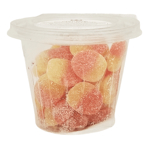 Candy Kingdom Peach Slices Gummies Mini Tub - 225g/7.9 oz