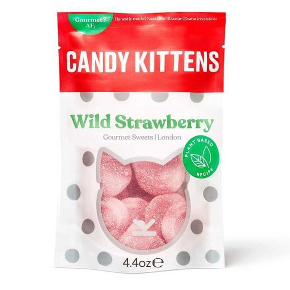 Candy Kittens Gourmet Sweets - Wild Strawberry 140g, Imported from Britain
