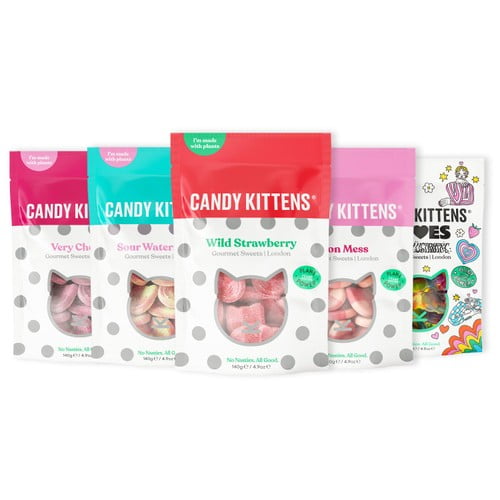 Candy Kittens OG Multipack Gift Box 5 x 140g, British Import (Pack of 2)