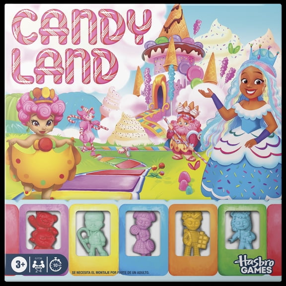 Candy Land Board Game, 2 Ways to Play, Reimagined Gameboard & Tokens, Ages 3+, Easter Gifts for Kids