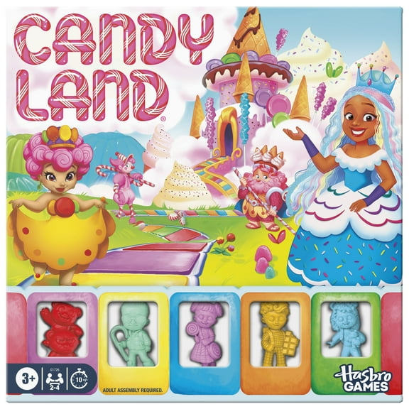 Candy Land Board Game (2025), 2 Ways to Play, Reimagined Gameboard & Tokens, Kids Game, Holiday Gifts for Kids, 3 and Up