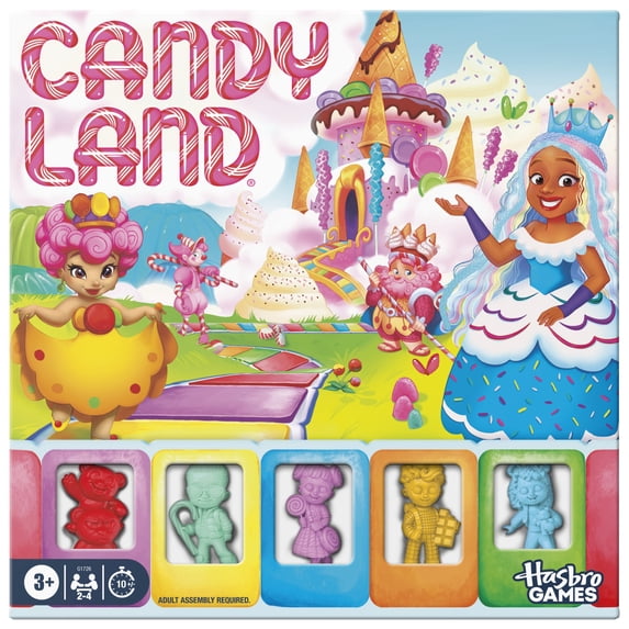 Candy Land Board Game for Kids, Classic Preschool Game for 2-4 Players, Ages 3+