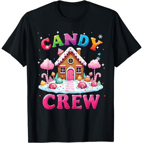 Candy Land Candy Crew Decorations Sweetie Candy Squad Krismast T-Shirt