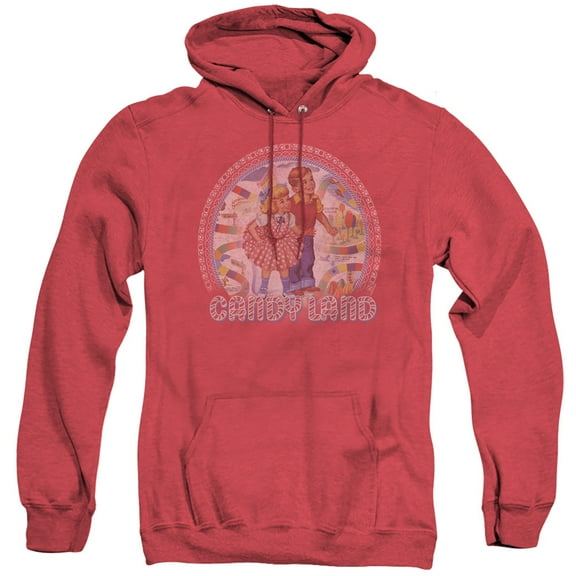 Candy Land Candy Land Adult Heather Hoodie Sweatshirt Red