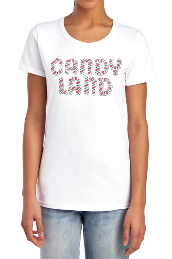 Candy Land Candy Land Logo Women's T Shirt, White, X-Large
