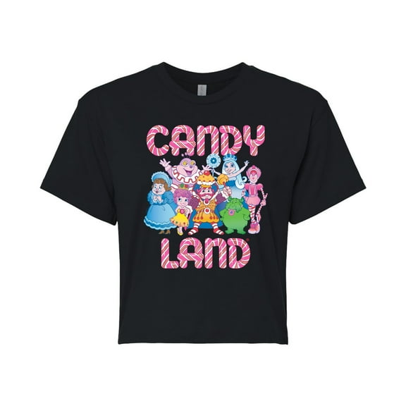 Candy Land - Character Group- Junior's Cropped Tee